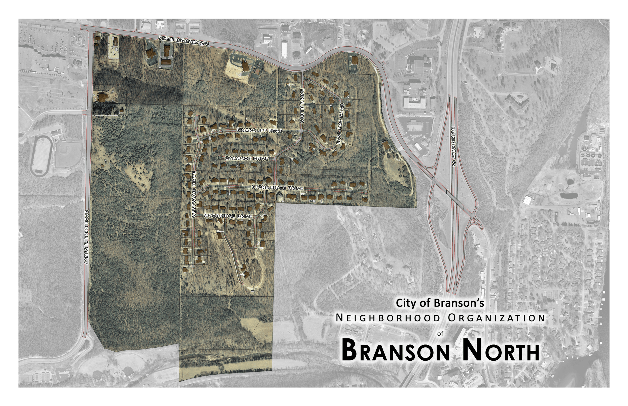 Branson North Map